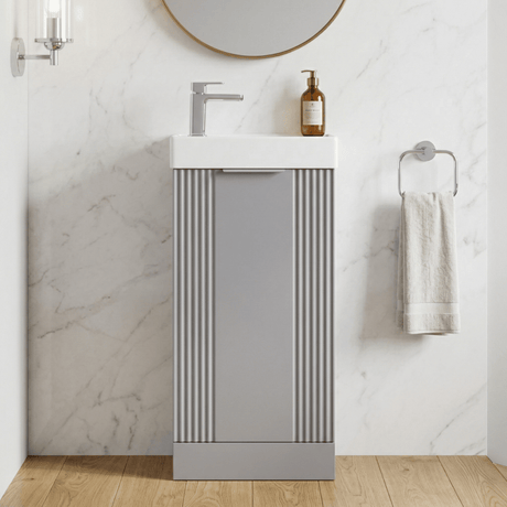 [BFDE220] Belvide Retro Floor Standing  Bathroom Cloakroom Vanity Basin Unit - 781 x 400 x 222mm - Multiple Colours - Silo