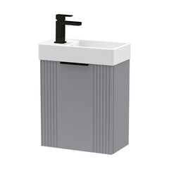 [BFDE290H224] Belvide Retro Wall Hung Bathroom Cloakroom Vanity Basin Unit 438 x 400 x 222mm - Multiple Colours - Cutout