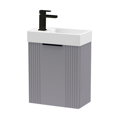 [BFDE290H224] Belvide Retro Wall Hung Bathroom Cloakroom Vanity Basin Unit 438 x 400 x 222mm - Multiple Colours - Cutout