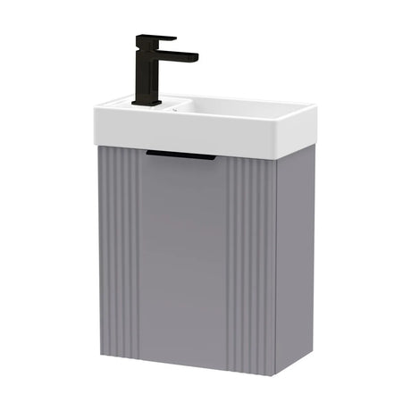 Belvide Retro Wall Hung Bathroom Cloakroom Vanity Basin Unit 438 x 400 x 222mm - Multiple Colours