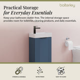 Retro Floor Standing  Bathroom Cloakroom Vanity Basin Unit - Multiple Colours