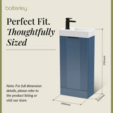 Retro Floor Standing  Bathroom Cloakroom Vanity Basin Unit - Multiple Colours