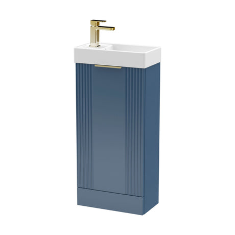 [BFDE320H324] Belvide Retro Floor Standing  Bathroom Cloakroom Vanity Basin Unit - 781 x 400 x 222mm - Multiple Colours - Cutout