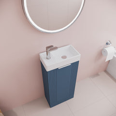 [BFDE320] Belvide Retro Floor Standing  Bathroom Cloakroom Vanity Basin Unit - 781 x 400 x 222mm - Multiple Colours - Lifestyle 2