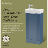 Retro Floor Standing  Bathroom Cloakroom Vanity Basin Unit - Multiple Colours