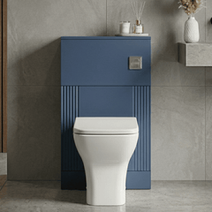 [BFDE341] Belvide Modern Bathroom Retro Floor Standing WC Back to Wall Toilet Unit, 500mm, Choice of Colour - Silo