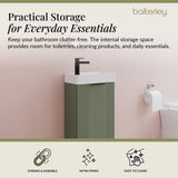 Retro Floor Standing  Bathroom Cloakroom Vanity Basin Unit - Multiple Colours