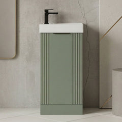 [BFDE820H224] Belvide Retro Floor Standing  Bathroom Cloakroom Vanity Basin Unit - 781 x 400 x 222mm - Multiple Colours - Silo