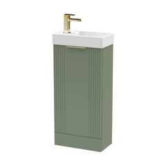 [BFDE820H324] Belvide Retro Floor Standing  Bathroom Cloakroom Vanity Basin Unit - 781 x 400 x 222mm - Multiple Colours - Cutout