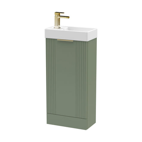 [BFDE820H324] Belvide Retro Floor Standing  Bathroom Cloakroom Vanity Basin Unit - 781 x 400 x 222mm - Multiple Colours - Cutout