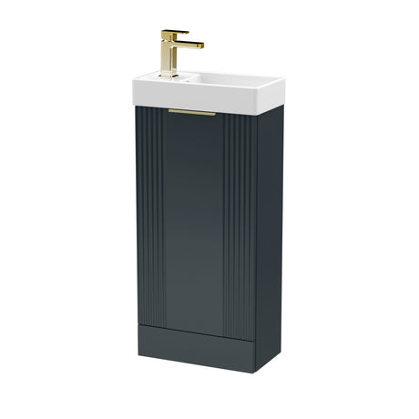 Retro Floor Standing  Bathroom Cloakroom Vanity Basin Unit - Multiple Colours