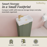 Retro Floor Standing  Bathroom Cloakroom Vanity Basin Unit - Multiple Colours