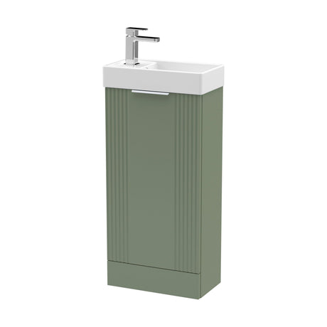 [BFDE820] Belvide Retro Floor Standing  Bathroom Cloakroom Vanity Basin Unit - 781 x 400 x 222mm - Multiple Colours - Cutout