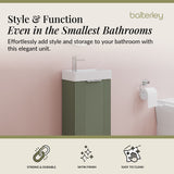 Retro Floor Standing  Bathroom Cloakroom Vanity Basin Unit - Multiple Colours