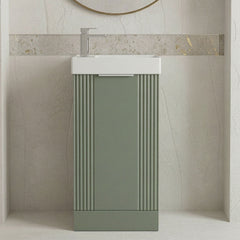 [BFDE820] Belvide Retro Floor Standing  Bathroom Cloakroom Vanity Basin Unit - 781 x 400 x 222mm - Multiple Colours - Silo
