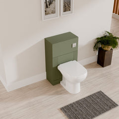 [BFDE841] Belvide Modern Bathroom Retro Floor Standing WC Back to Wall Toilet Unit, 500mm, Choice of Colour - Lifestyle 2