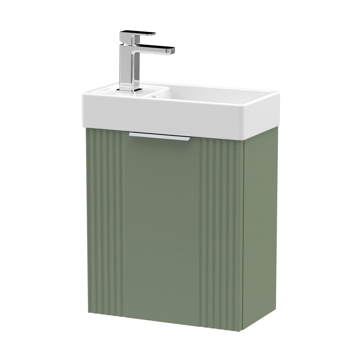 [BFDE890] Belvide Retro Wall Hung Bathroom Cloakroom Vanity Basin Unit 438 x 400 x 222mm - Multiple Colours - Cutout