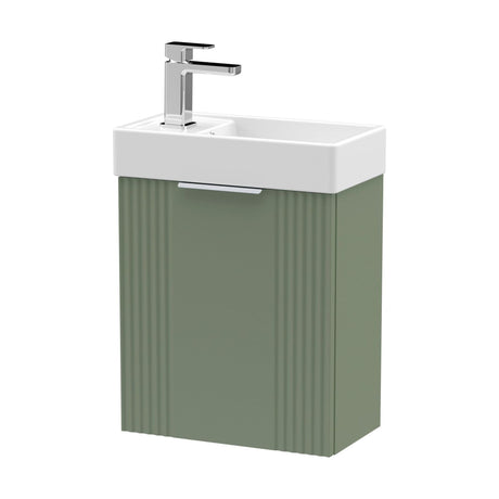 [BFDE890] Belvide Retro Wall Hung Bathroom Cloakroom Vanity Basin Unit 438 x 400 x 222mm - Multiple Colours - Cutout