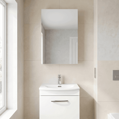 [BFDT116] Balterley 450mm Single Door Mirror Cabinet - Choice of Colour