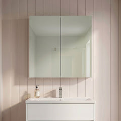[BFDT117] Balterley 600mm 2 Door Bathroom Mirror Cabinet - Choice of Colour - Silo