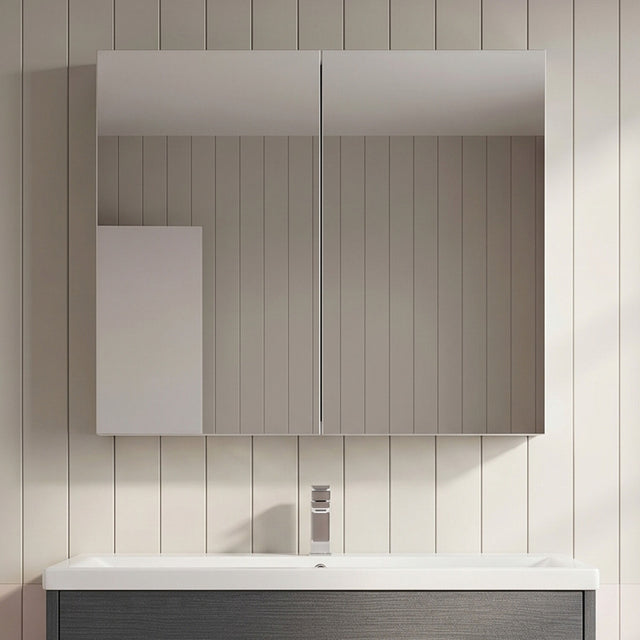[BFDT119] Balterley 800mm 2 Door Mirror Cabinet - Choice of Colour - Silo