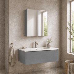 [BFDT2217] Balterley 600mm 2 Door Bathroom Mirror Cabinet - Choice of Colour