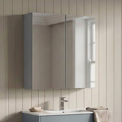 [BFDT2217] Balterley 600mm 2 Door Bathroom Mirror Cabinet - Choice of Colour - Silo