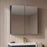 [BFDT2917] Balterley 600mm 2 Door Bathroom Mirror Cabinet - Choice of Colour - Silo