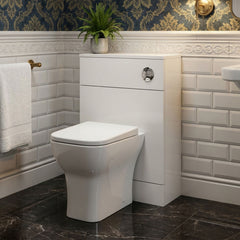 [BFDY104A] Alrewas Contemporary Floor Standing WC Unit with Coordinating Worktop, 500mm, Choice of Colour - Silo