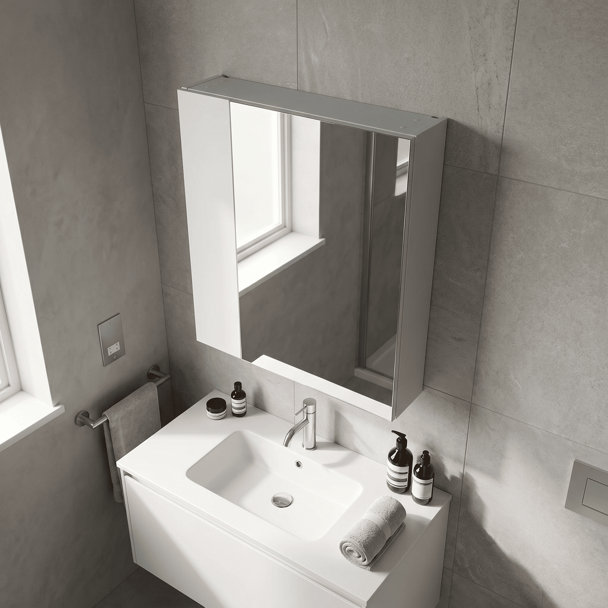 [BFDY118] 600 75 25 MIRROR UNIT GLWHT - Lifestyle 2