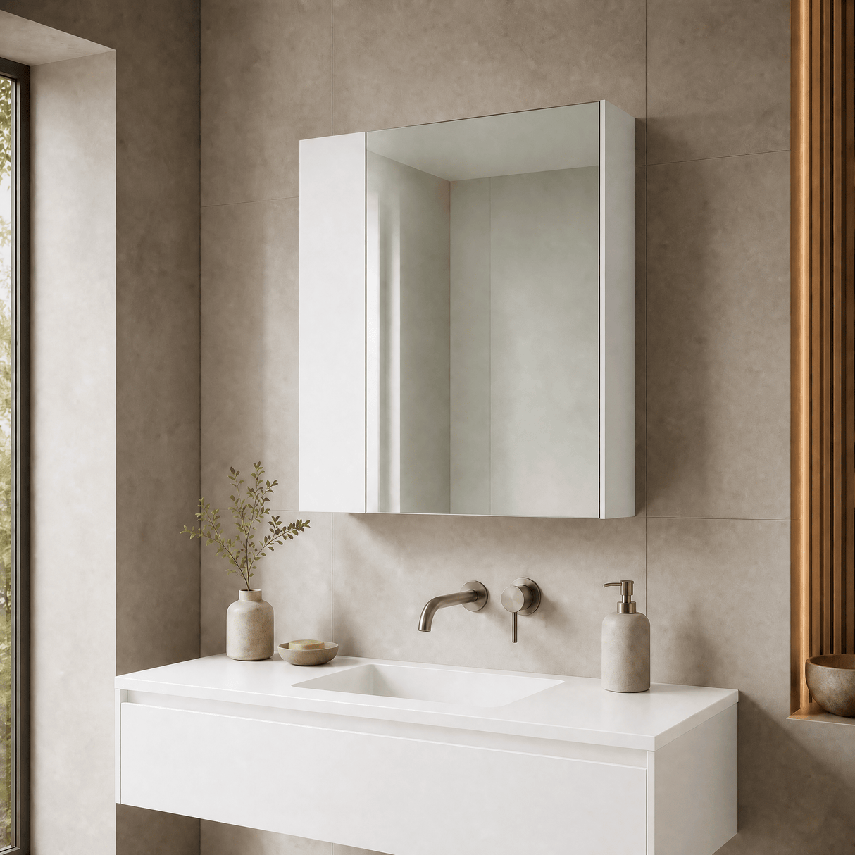 [BFDY118] 600 75 25 MIRROR UNIT GLWHT - Lifestyle 3