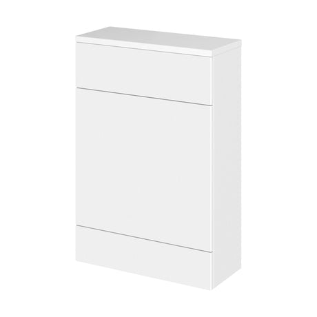 [BFDY119A] Alrewas Contemporary Floor Standing Compact WC Unit with Worktop, Gloss White, 600mm - Cutout