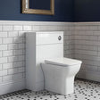 [BFDY119A] Alrewas Contemporary Floor Standing Compact WC Unit with Worktop, 600mm, Choice of Colour - Silo