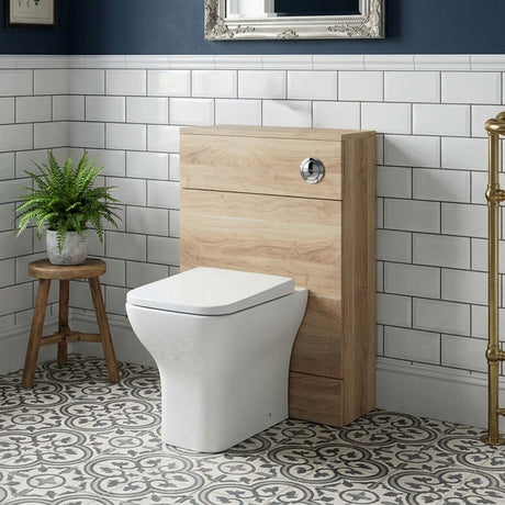 [BFDY3019A] Alrewas Contemporary Floor Standing Compact WC Unit with Worktop, 600mm, Choice of Colour - Silo