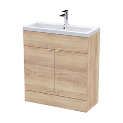 [BFDY3028A] Alrewas Contemporary 2 Door Floor Standing Vanity Unit with Basin, 800mm, Choice of Colour - Cutout