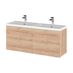 [BFDY3032A] Alrewas Contemporary 4 Drawer Wall Hung Vanity Unit with Basin, 1200mm, Choice of Colour - Cutout
