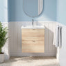 [BFDY3041A] Alrewas Contemporary 2 Drawer Wall Hung Vanity Unit with Ceramic Basin, 500mm, Choice of Colour - Silo