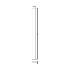 [BFDY3093] 2m Continuous Plinth 2000x140x18mm - Technical Drawing