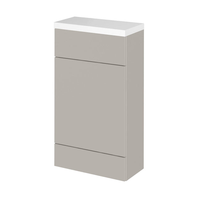 [BFDY3204] Alrewas Contemporary Floor Standing Compact WC Unit, Pebble Grey, 500mm - Cutout