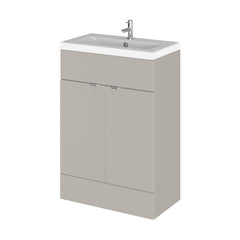 [BFDY3207A] Alrewas Contemporary 2 Door Floor Standing Vanity Unit with Basin, 600mm, Choice of Colour - Cutout