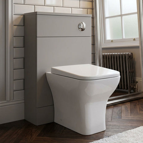 [BFDY3219A] Alrewas Contemporary Floor Standing Compact WC Unit with Worktop, 600mm, Choice of Colour - Silo
