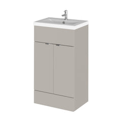 [BFDY3224A] Alrewas Contemporary 2 Door Floor Standing Vanity Unit with Basin, 500mm, Choice of Colour - Cutout