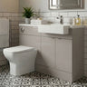 [BFDY3249] Alrewas Contemporary Floor Standing Vanity WC Combination Unit with Semi-Recessed Basin, Right Hand, 1000mm, Choice of Colour - Silo