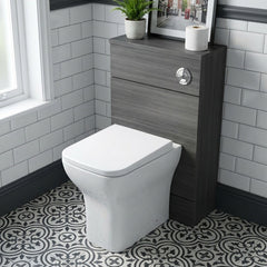 [BFDY504A] Alrewas Contemporary Floor Standing WC Unit with Coordinating Worktop, 500mm, Choice of Colour - Silo
