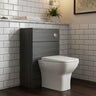 [BFDY505A] Alrewas Contemporary Floor Standing WC Unit with Coordinating Worktop, 500mm, Choice of Colour - Silo