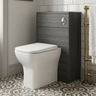 [BFDY520A] Alrewas Contemporary Floor Standing WC Unit with Coordinating Worktop, 600mm, Choice of Colour - Silo