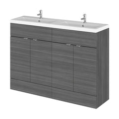 [BFDY534A] Alrewas Contemporary 2 Door Floor Standing Vanity Unit with Basin, 1200mm, Choice of Colour - Cutout