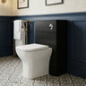 [BFDY605A] Alrewas Contemporary Floor Standing WC Unit with Coordinating Worktop, 500mm, Choice of Colour - Silo