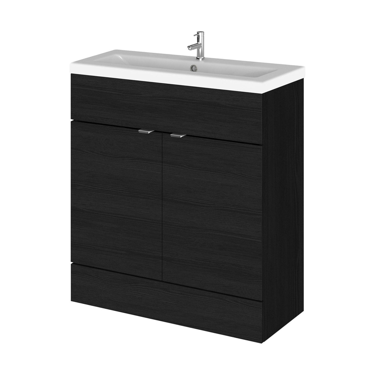 [BFDY628A] Alrewas Contemporary 2 Door Floor Standing Vanity Unit with Basin, 800mm, Choice of Colour - Cutout