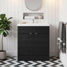 [BFDY628A] Alrewas Contemporary 2 Door Floor Standing Vanity Unit with Basin, 800mm, Choice of Colour - Silo